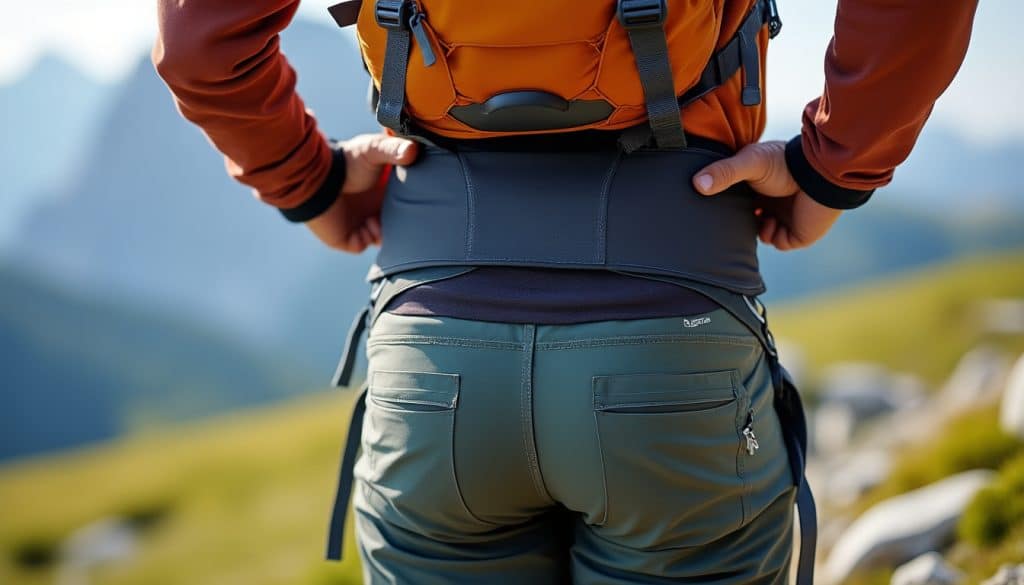 Sac à dos et ceinture ventrale : le report de charge